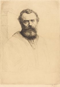Självporträtt, 3:e plattan. av Alphonse Legros