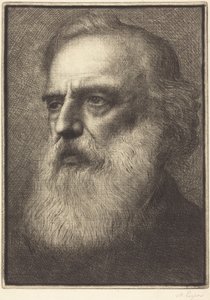 Självporträtt, 4:e plåten av Alphonse Legros