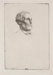Sir Frederick W. Burton av Alphonse Legros