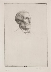 Sir Frederick W. Burton. av Alphonse Legros