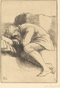 Sleeper En sovhytt. av Alphonse Legros