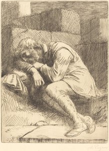 Sovande tiggare av Alphonse Legros
