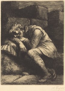 Sovande tiggare av Alphonse Legros