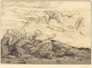 Liten båt i fara (Barque en peril) av Alphonse Legros