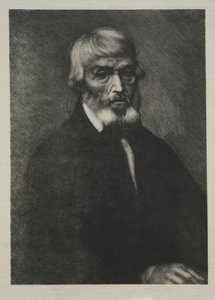 Litet porträtt av Thomas Carlyle av Alphonse Legros