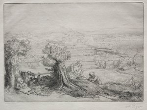Souvenir av en dal i Bourgogne av Alphonse Legros