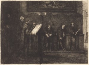 Spanish Singers (De spanska sångarna) av Alphonse Legros