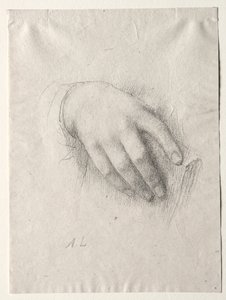 Studie av händer av Alphonse Legros