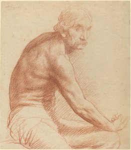 Studie av en grek. av Alphonse Legros