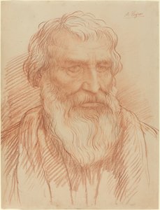 Studie av ett huvud av Alphonse Legros