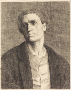 Studie av ett manshuvud (Étude de tête d’homme) av Alphonse Legros