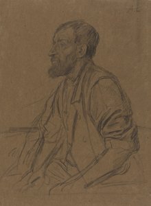 Studie av en arbetare. av Alphonse Legros