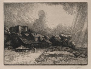 Abbey Farm. av Alphonse Legros