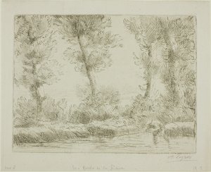 The Banks of the Liane av Alphonse Legros