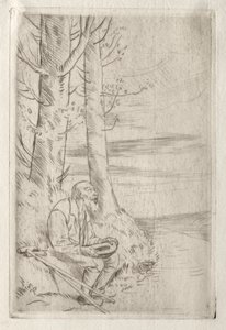 Den blinde tiggaren. av Alphonse Legros