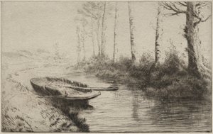 Kanalen, morgon av Alphonse Legros