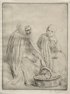 Ägghandlarna 1:a tallriken. av Alphonse Legros