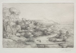 Gångbron (La Passerelle) av Alphonse Legros