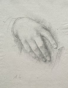 Nora E. Legros hand. av Alphonse Legros