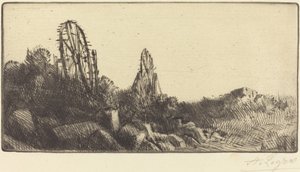 The Old Race-grounds i Montrouge av Alphonse Legros