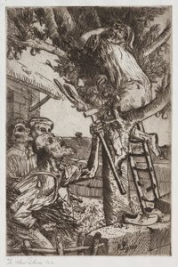 Pärontjuven, nr 1, ca. 1890. av Alphonse Legros
