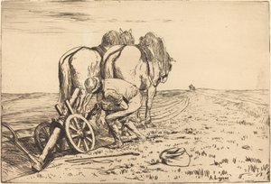Plogen (La charrue) av Alphonse Legros