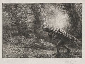 Återvänden till stugan av Alphonse Legros
