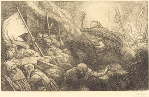 Dödens triumf: proklamation av Alphonse Legros