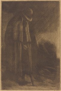 Resenären tar skydd av Alphonse Legros