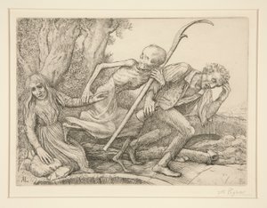 Triumph of Death: Death Leading L av Alphonse Legros