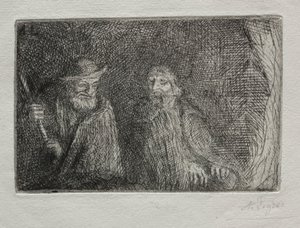 Två herdar De två herdarna. av Alphonse Legros
