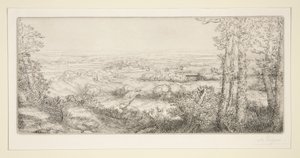 En dal i Bourgogne (Valley i Bourgogne) av Alphonse Legros