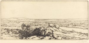 Valley of Dunes (The Valley of the Dunes) av Alphonse Legros