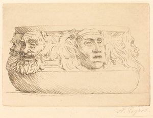 Vas med grotesker av Alphonse Legros