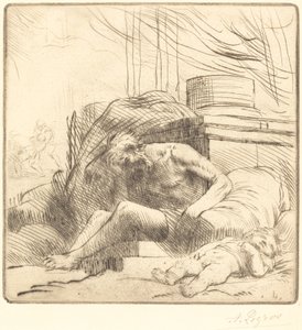 Brandoffer Offer för brand. av Alphonse Legros