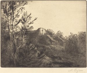 Utsikt över en gård Valoux Farm. av Alphonse Legros