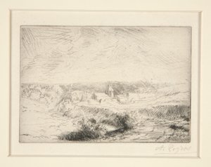 Village de Wimille, pres Boulogne (Village of Wimille nära Boulogne) av Alphonse Legros