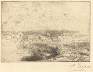 Byn Wimille, nära Boulogne (Village de Wimille, pres Boulogne) av Alphonse Legros