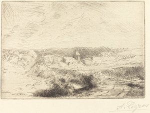 Byn Wimille, nära Boulogne (Village de Wimille, pres Boulogne) av Alphonse Legros