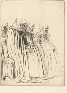 Kvinnor i Bryssel Kvinnor i Brygge. av Alphonse Legros