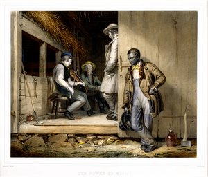 The Power of Music, 1848 (handfärgad litografi)