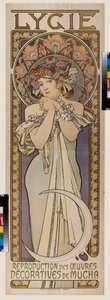 Annonsaffisch för dansgruppen Lygie. Affisch av Alfons Maria Mucha (Alphonse Marie Mucha