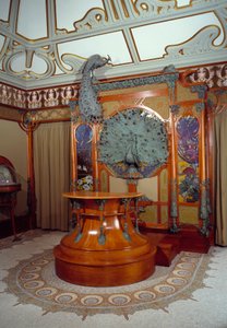 Art Nouveau: inredning av juveleraren Georges Fouquets butik (1862-1957) i Paris av Alphonse Mucha