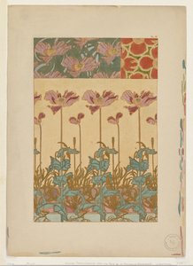 Dokument Decoratifs: Orientaliska vallmo av Alphonse Mucha