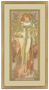 Fyra årstider: Hösten, 1900 av Alphonse Mucha