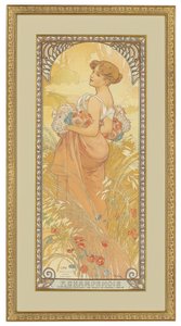 Fyra årstider: Sommaren 1900 av Alphonse Mucha