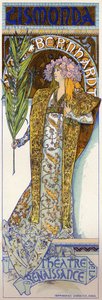 Gismonda med Sarah Bernhardt i Paris av Alphonse Marie Mucha