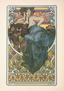 Plåt 47 från boken "Documents Decoratifs", publicerad 1902, 1902 av Alphonse Mucha