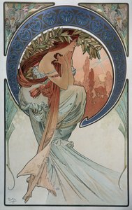 Poesi - av Mucha av Alphonse Mucha