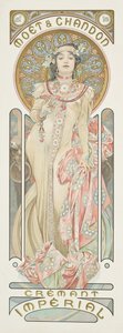 Affisch som annonserar champagne "Moet & Chandon Dry Imperial", 1899